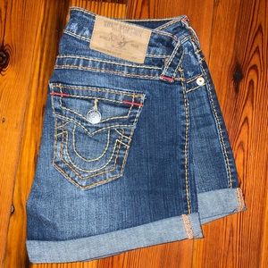 True Religion mid length shorts